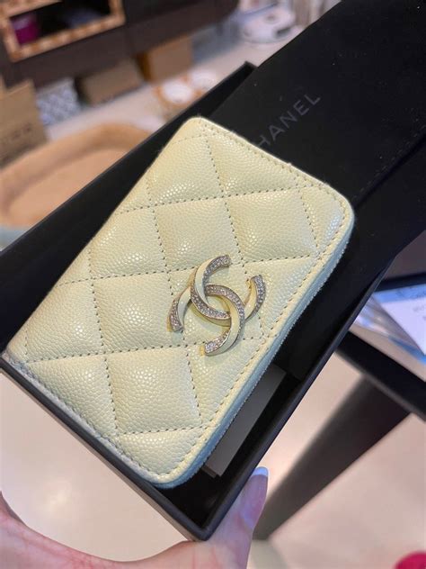 chanel crystal card holder|Chanel flap card holder price.